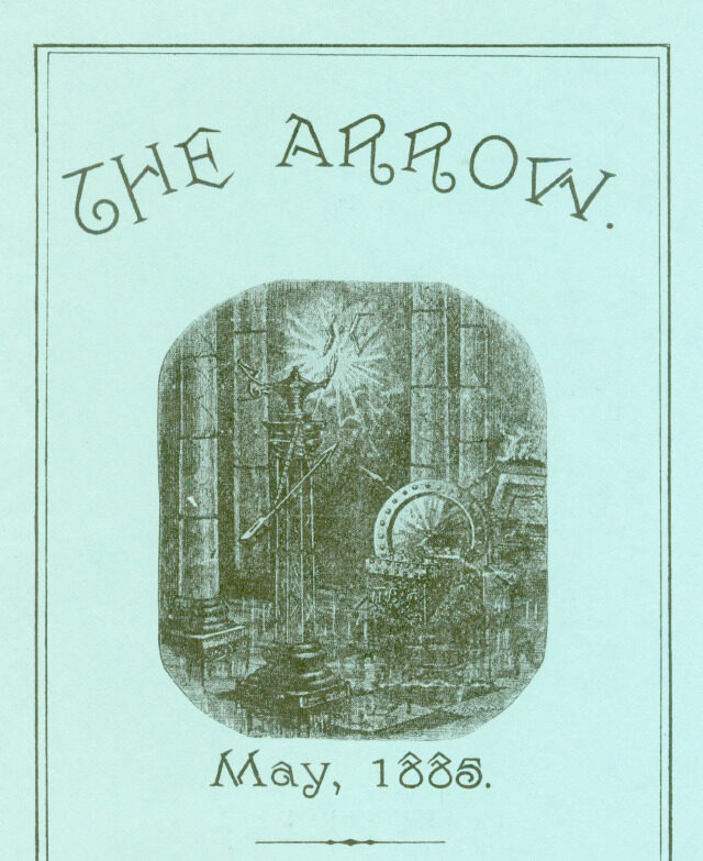 First cover of The Arrow dated May 1885