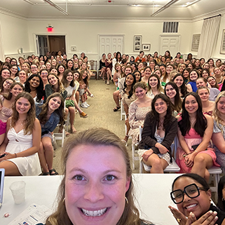 Collegiate Pi Phis at a Critical Conversations speaker series