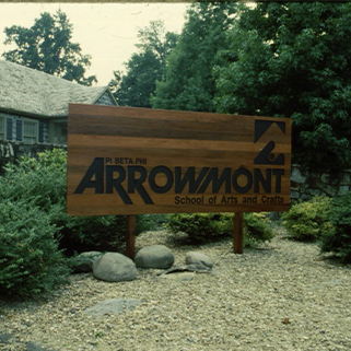 Arrowmont sign outside of the Arrowmont building